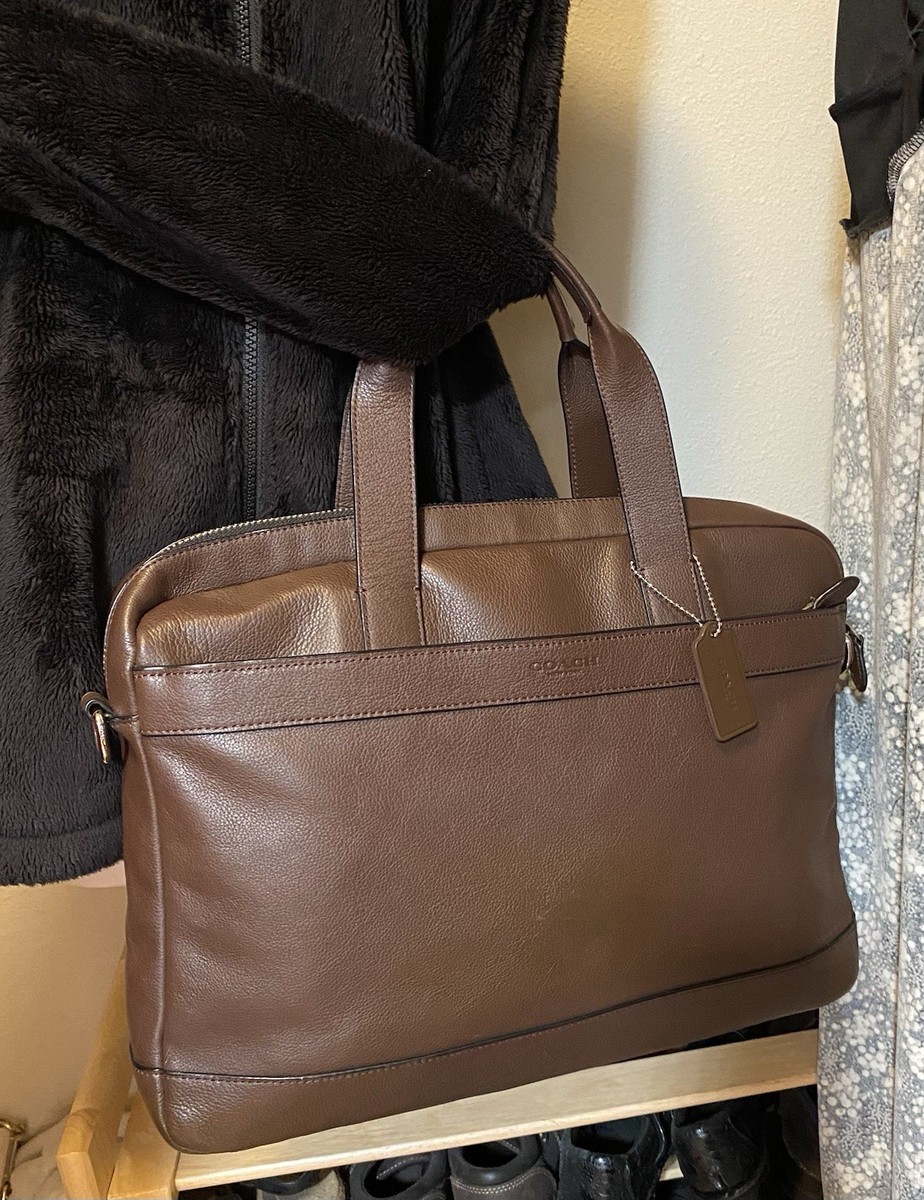 Coach F54801 Hamilton 2/Way Briefcase In Mahogany Smooth Calf