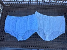 Vintage 90's Sears Stretch Satin Panties Nylon High Cut Size 12 Lot of 2