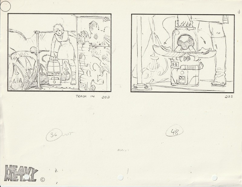 1981 HEAVY METAL "Harry Canyon- The GIRL- Track in" Juan Gimenez Art 8.5" x 11"