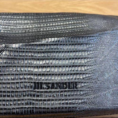 Jill Sander Embossed Crocoler Pouch Women Bag Original LTD Collection VHTF