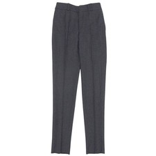 Pristine SAINT LAURENT PARIS Pants slacks gray wool Women 468583