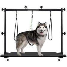 Dog Grooming arm with Restraint Loops, Adjustable Height 0" 35" ,Adjustable W...