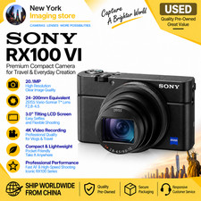 Sony RX100 VI 20MP 1 Inch 24-200mm 8x Zoom 24fps 4K Camera Excellent English