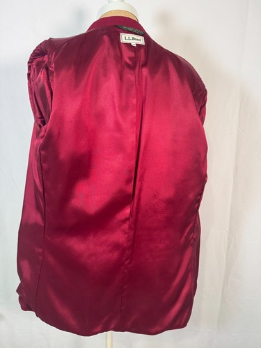 VTG LL Bean Plum Wine Luxury Wool Cashmere Blend Blazer Jacket Women's Sz 12P - Picture 3 of 13
