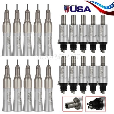 Dental Straight Nose cone / Air Motor 4Hole fit NSK Low Slow Speed Handpiece ASF