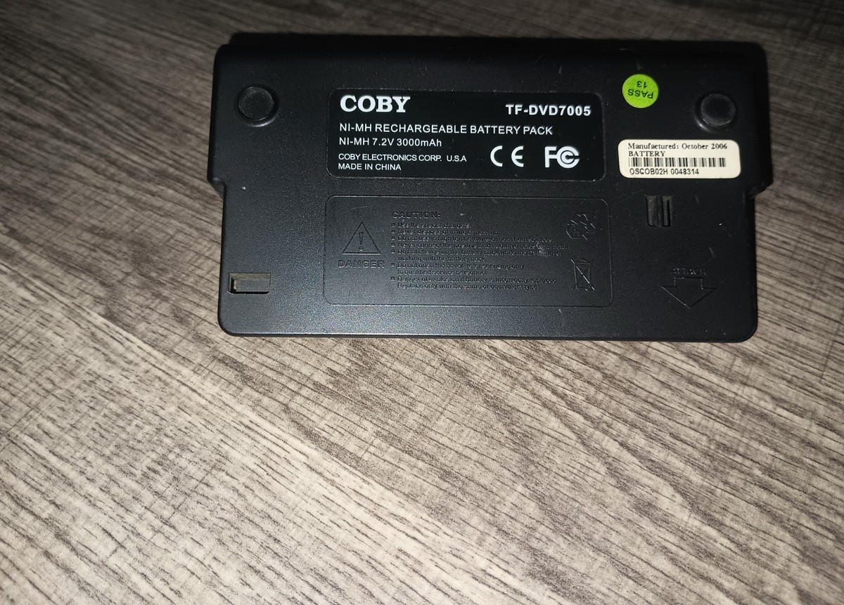 Coby TF-DVD7005 Portable DVD Player Battery Pack | eBay