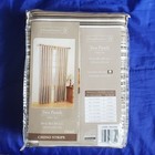 2 Panels NWT Home Trends 80Wx84"L Curtains.100% Cotton Vallejo Tan Chino Stripe.