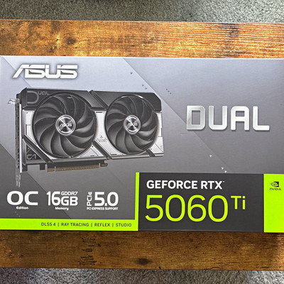 ASUS Dual GeForce RTX 5060 Ti 16GB GDDR7 Ray Tracing HDMI PCIe 5.0