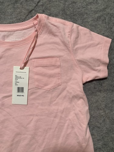 Vineyard Vines Youth Kids Size XS (5-6) Pink Pocket T-Shirt NWT 0855 - Picture 4 of 12