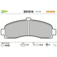 Valeo 301014 Bremsbelagsatz