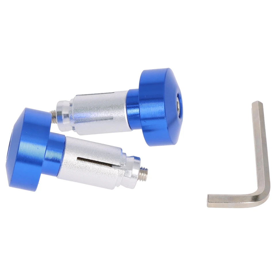 Lenkerenden Lenkergewichte 2x 42,5g für Lenker 13-19 mm blau für Motorrad Quad - Bild 4 von 4