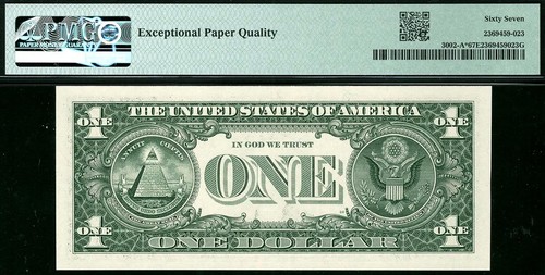 2013* $1 Boston STAR Federal Reserve Note • 3002-A* • PMG 67 EPQ • *RARE POP 3/1 - Picture 2 of 2