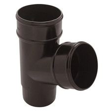Black Half Round Guttering 114mm & Downpipe 68mm PVC Rainwater System
