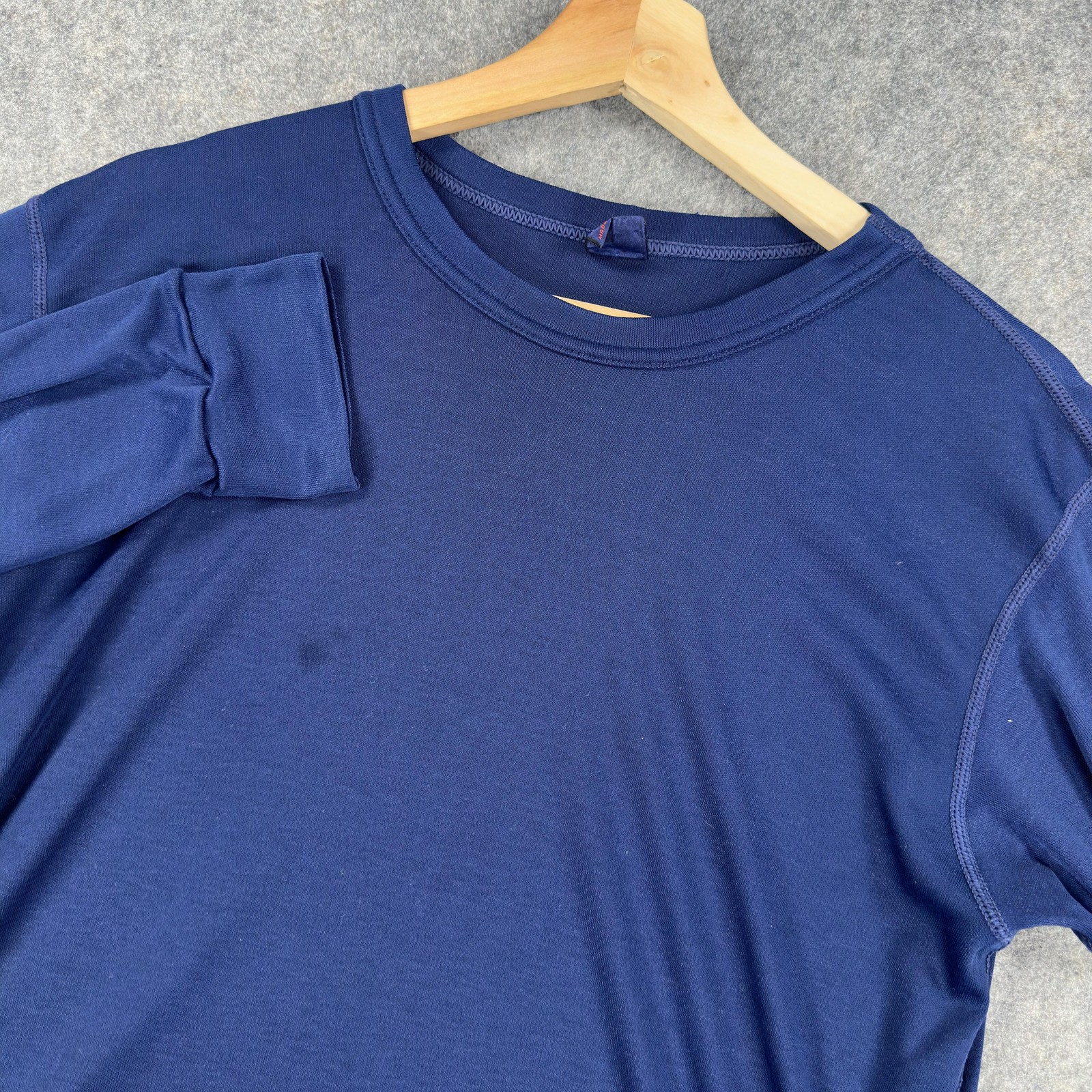 Vintage Patagonia Capilene Shirt Mens Large Blue Long Sleeve Base Layer USA 90s