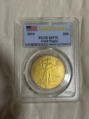 U.S. Mint 2019 Gold Eagle $50 1 oz PCGS MS70 First Strike Coin