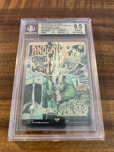 MTG✨ANDURIL, FLAME OF THE WEST Poster Art SPECIAL ED.✨Unv Beyond: LTR BGS 9.5 - Picture 5 of 9