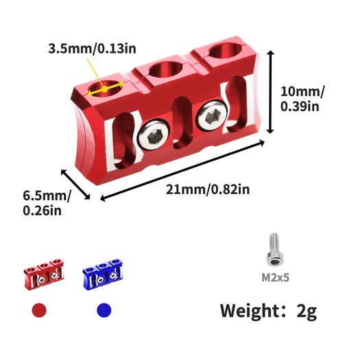 12AWG ESC Motor Cable Manager Wire Fixed Clamp Buckle Tangled Line Clip9673 - Afbeelding 6 van 6