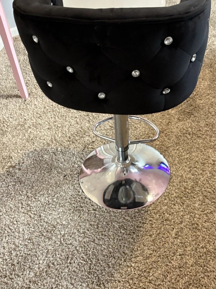 Duhome 豪华家庭办公室高靠背钻石设计滚轮椅带轮子 — 第 4/4 张图片