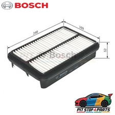 Image of Bosch 1457433952 Air Filter 249 mm Fits Toyota Hilux 1989-1997 1607673380