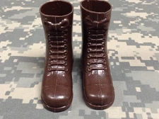 Vintage 1966 Hasbro GI Joe Marine Basics Card Tall Brown Boot - Excellent