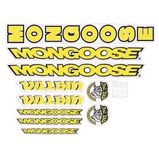 Mongoose - 1998 Villain for Green frame - Decal set - old school bmx