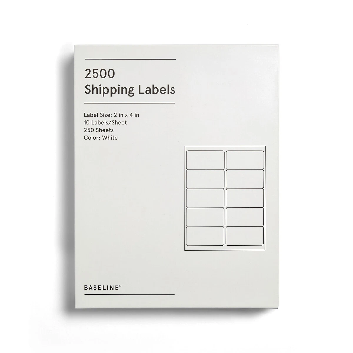 Staples Baseline Shipping Labels 3000 Pack BL58261