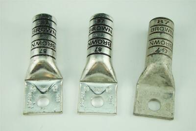 (3) T&B Brown 87 500 Compression Lug 925/24