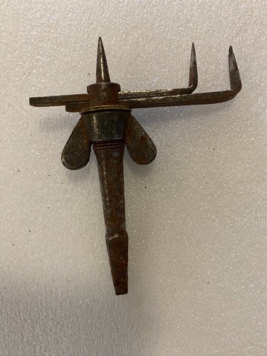 Vintage Kreis Lochschneider Werkzeug alte Klammer & Bit Schneidaufsatz - Bild 2 von 3