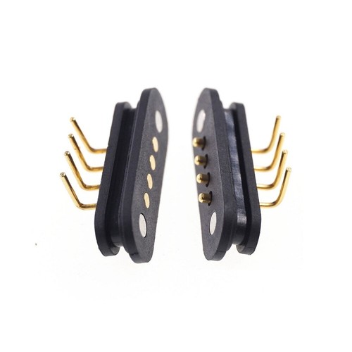 5 pares de conectores de pasador Pogo magnético con resorte paso de 4 pines sonda de carga de 2,5 mm - Imagen 1 de 2
