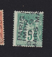 Timbre collection France avant 1900 Préoblitéré N° 3, 5 c Sage 4 lignes NSG ❤️❤️