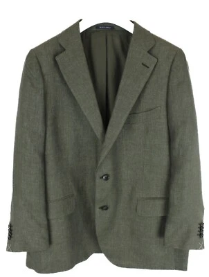 Suitsupply La Spalla Blazer Herren UK 50S Leinen Einreihig Mischung Muster - Bild 1 von 4