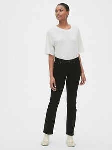 mid rise curvy classic straight jeans