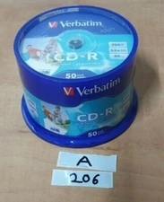 50 Genuine Verbatim Blank CD-R White CD Printable 700MB 52x 80Mins 43438 Spindle