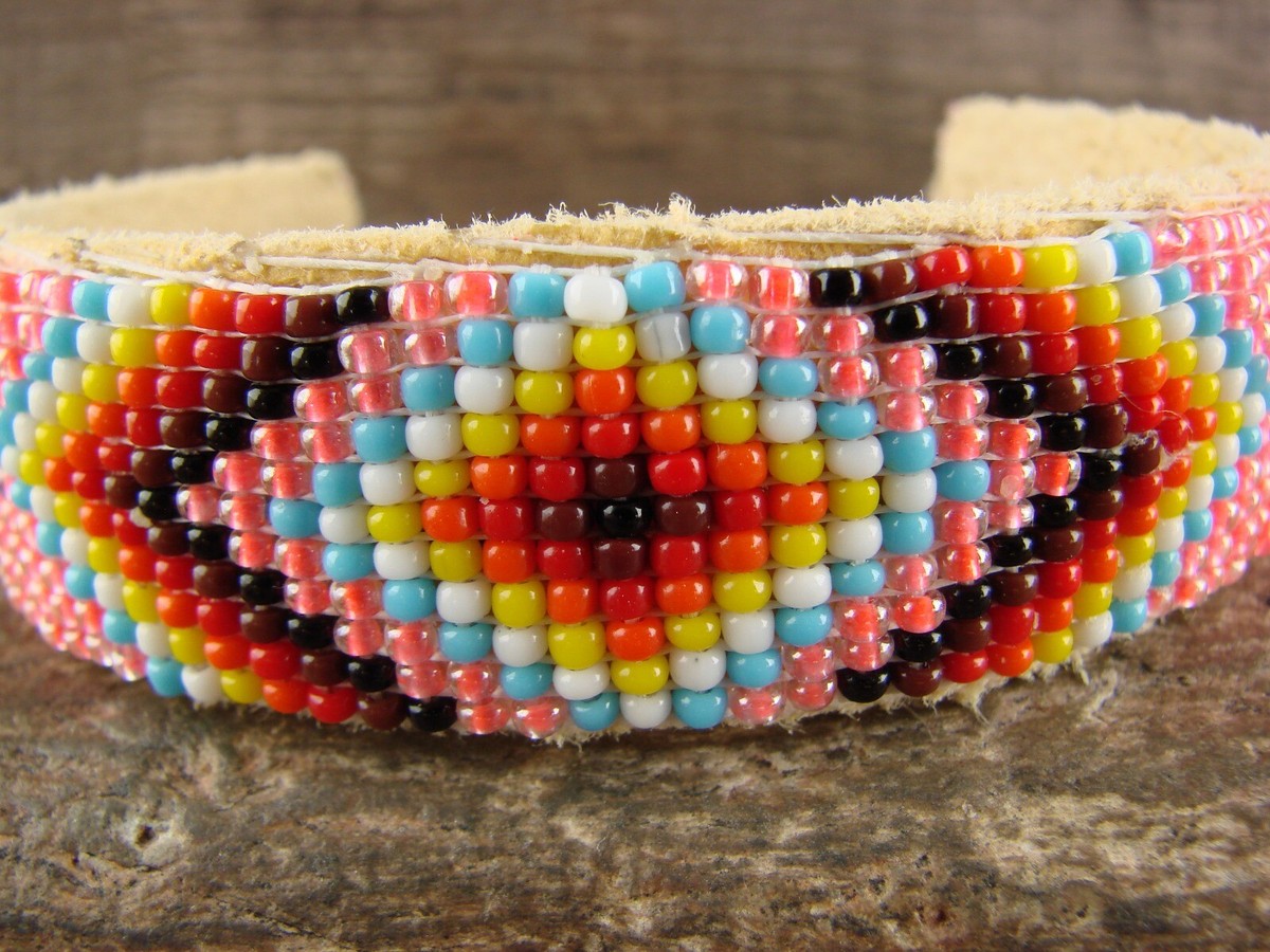 Navajo Indian Hand Beaded Bracelet by Jacklyn Cleveland | eBay