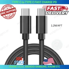 4ft USB-C to USB-C Fast Charger Cable 4FT PD for iPhone Samsung Xiaomi huawei