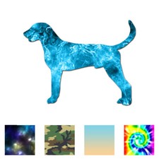 American Foxhound Dog - Decal Sticker - Multiple Patterns  Sizes - ebn1910