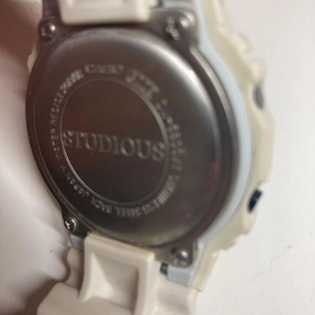 CASIO G-SHOCK DW-5600 White Digital Mens Watch Used 2n07040
