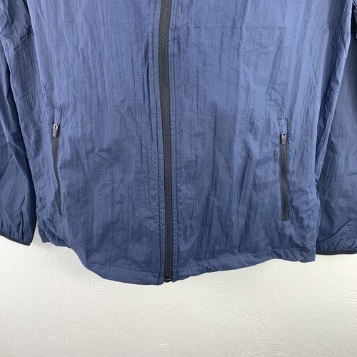 New Look Running Jacket, Windcheater Funnel Neck, Size M, Navy - Picture 9 of 23