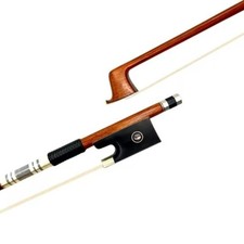 2pcs 4/4 violin bow Pernambuco Wood Ebony frog Copper Mounted