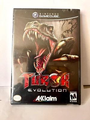 SELTEN NEU SEALED NTSC NINTENDO GAMECUBE SPIEL TUROK EVOLUTION CUBE