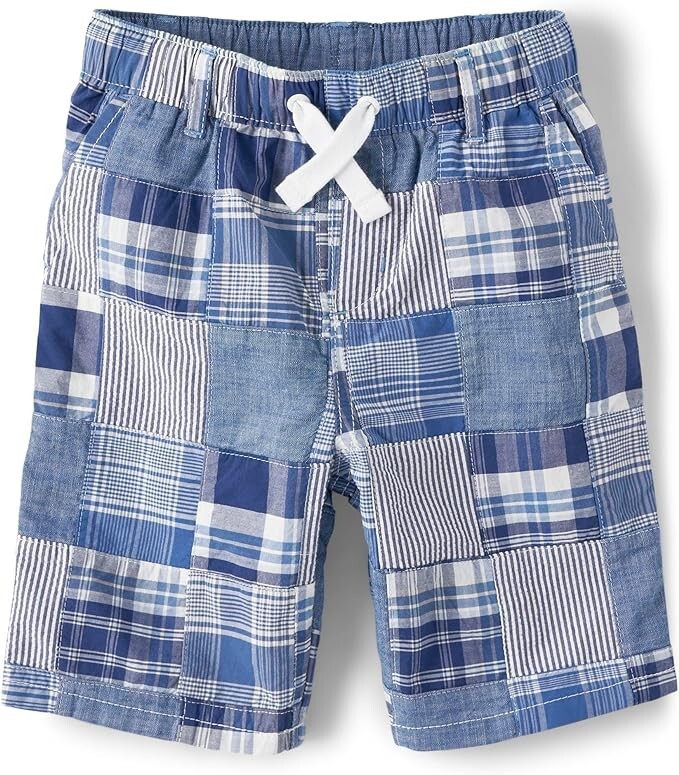 NWT Gymboree Sandy Shores Blue Patchwork Shorts Boy's Size 3T