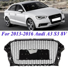 RS3 For 2013-2016 Audi A3 S3 8V Front Honeycomb Mesh Bumper Grill