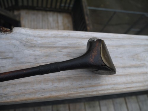 Antique Vintage Hickory Shaft Spalding Standard UK 22* Bulldog Wood C 7 - Picture 13 of 17