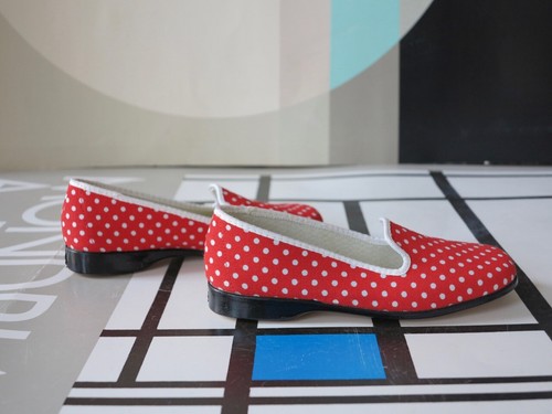 STEIN Slippers Fly Agaric Shoes 70er True Vintage 70s Children Shoes 30 NOS - Picture 4 of 10