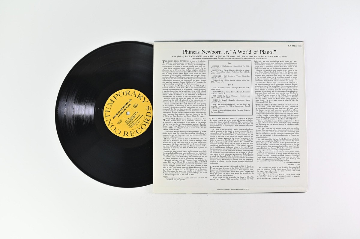 Phineas Newborn Jr. - A World Of Piano! on Contemporary OJC