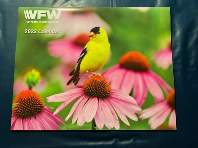 Vfw Calendar 2022 Vfw, Veterans Of Foreign Wars, Birds 2022 Wall Calendar 2022 New Free  Shipping | Ebay