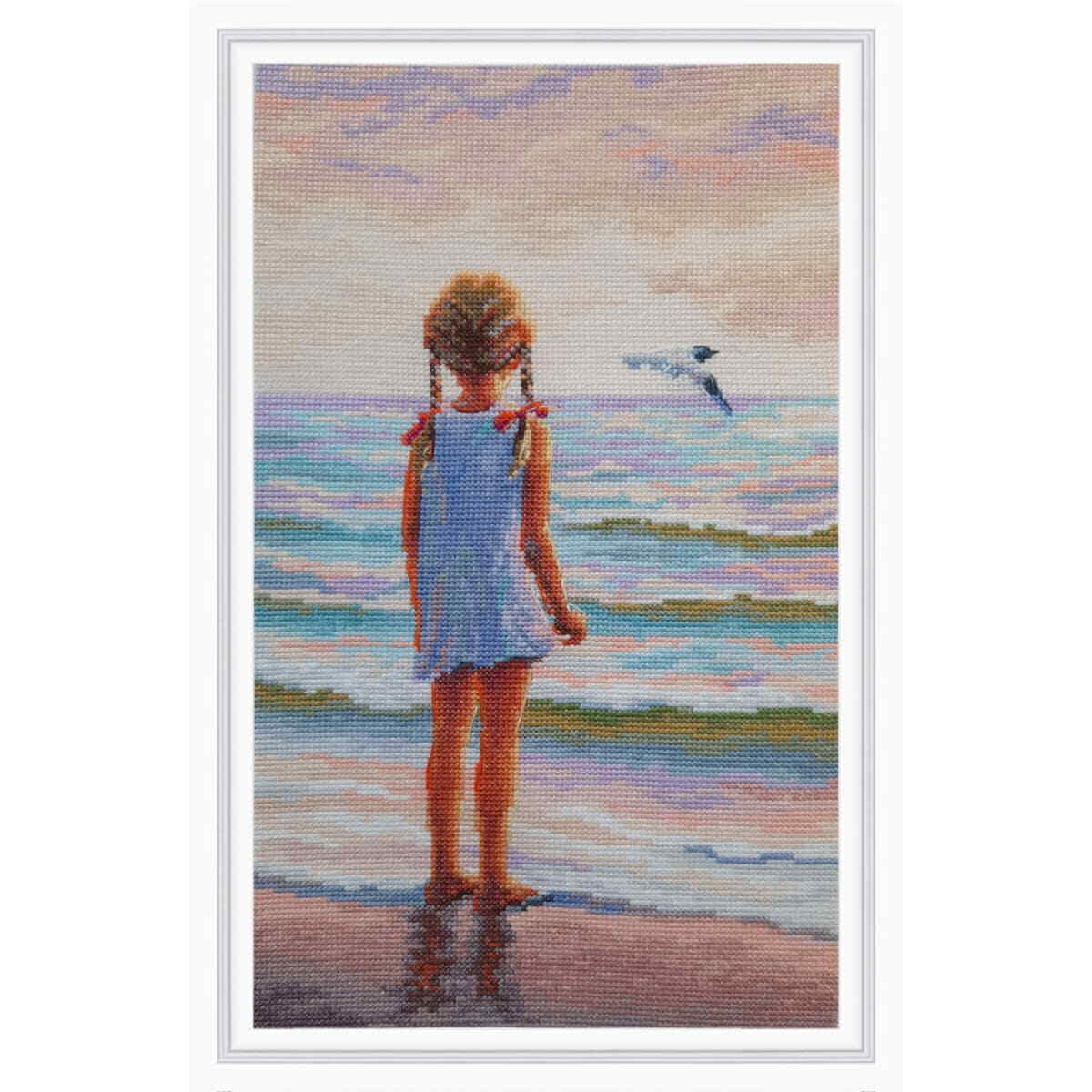 RTO counted cross stitch kit ""Where are the dolphins?"", 20x32,5cm, DIY