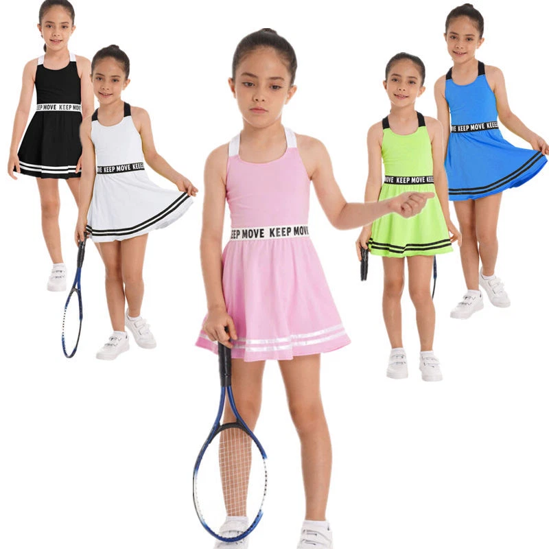  Kidsmian Little Girls Zipper High Neck Sleeveless Golf Tennis  Sports A-Line Pleated Dress with Inner Safety Short Pink : Clothing, Shoes  & Jewelry