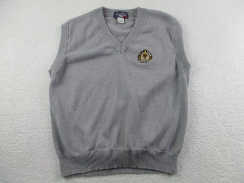 VTG 1997 US Open Congressional Vest Adult Medium Grey Cotton Knit Sweater
