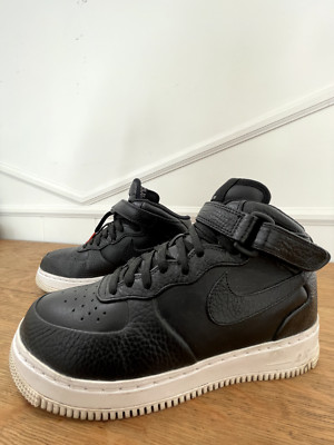 Nike Air Force 1 SP High Top Black Leather Sneakers Size 39